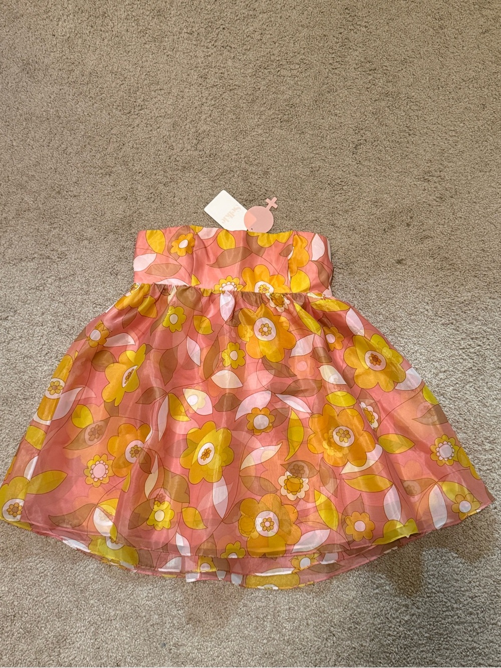 Selkie The Cupcake Dress Mini Dress Strapless Woodstock Print FROM THE ARCHIVES